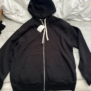 Small Forever 21 black zip up jacket